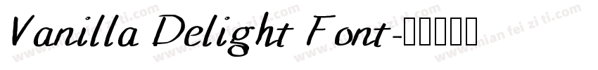Vanilla Delight Font字体转换